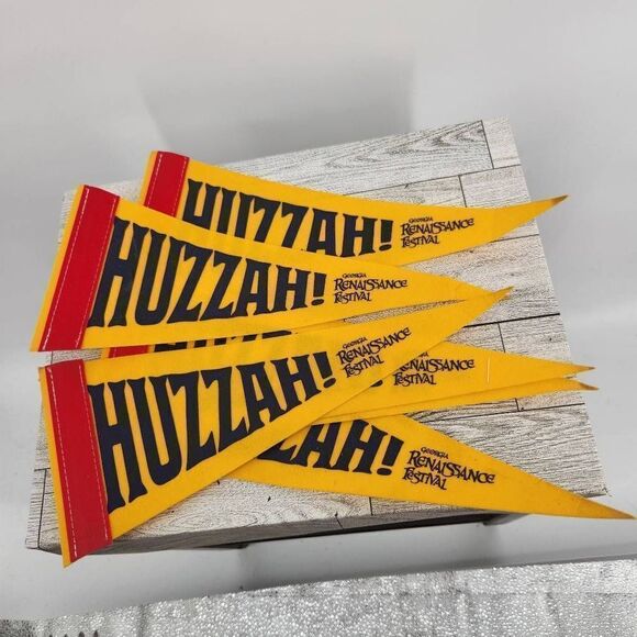 Renaissance Festival Souvenir VIP Seating Jousting Pennets Bundle of 6 - Picture 2 of 4